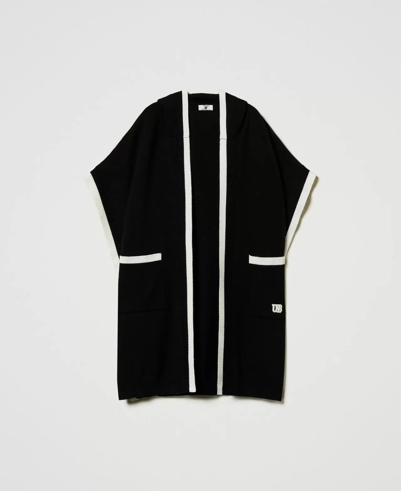 TWINSET Milano Strickponcho Mit Taschen