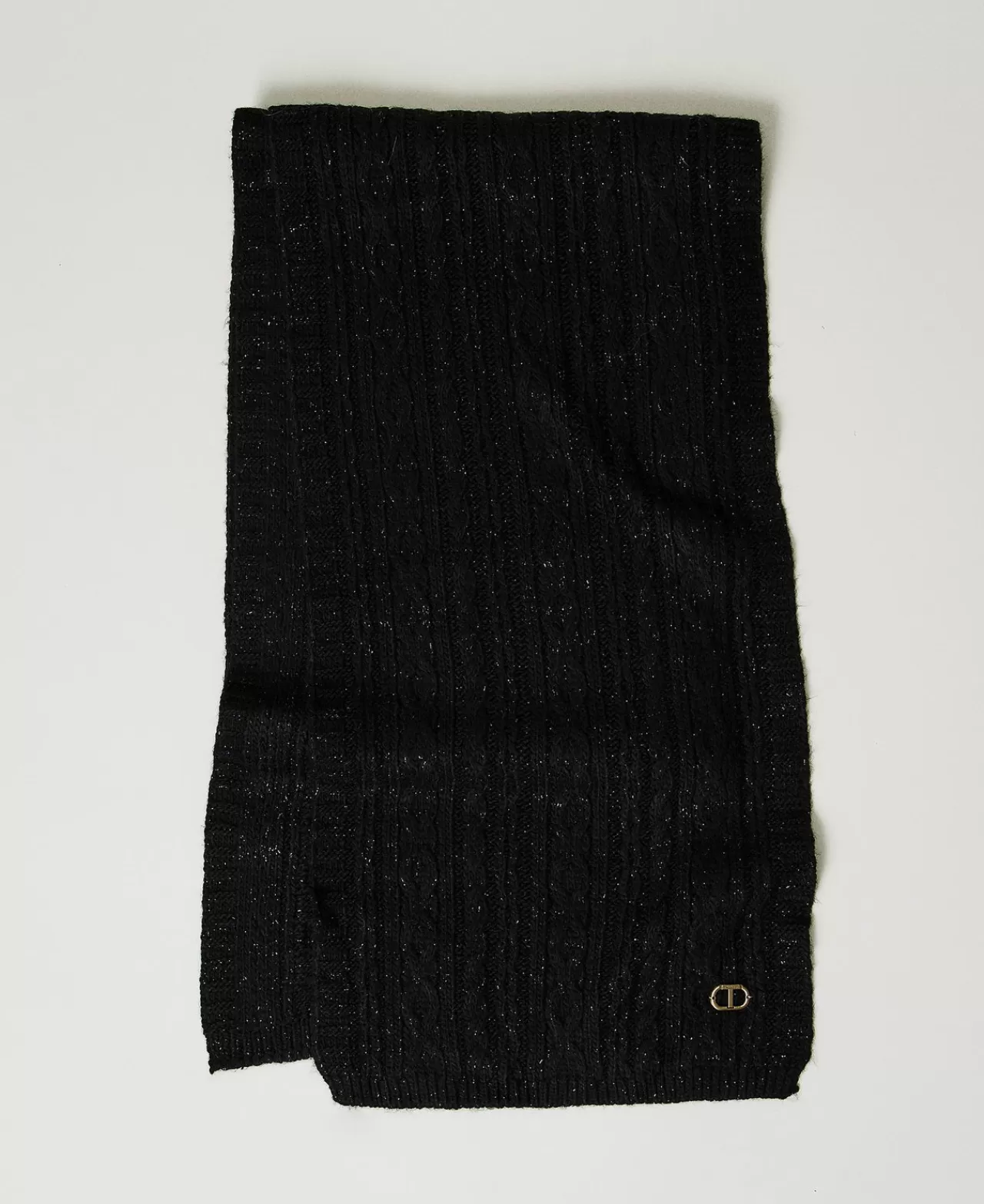 TWINSET Milano Strickschal Mit Lurex Und Zopfmuster