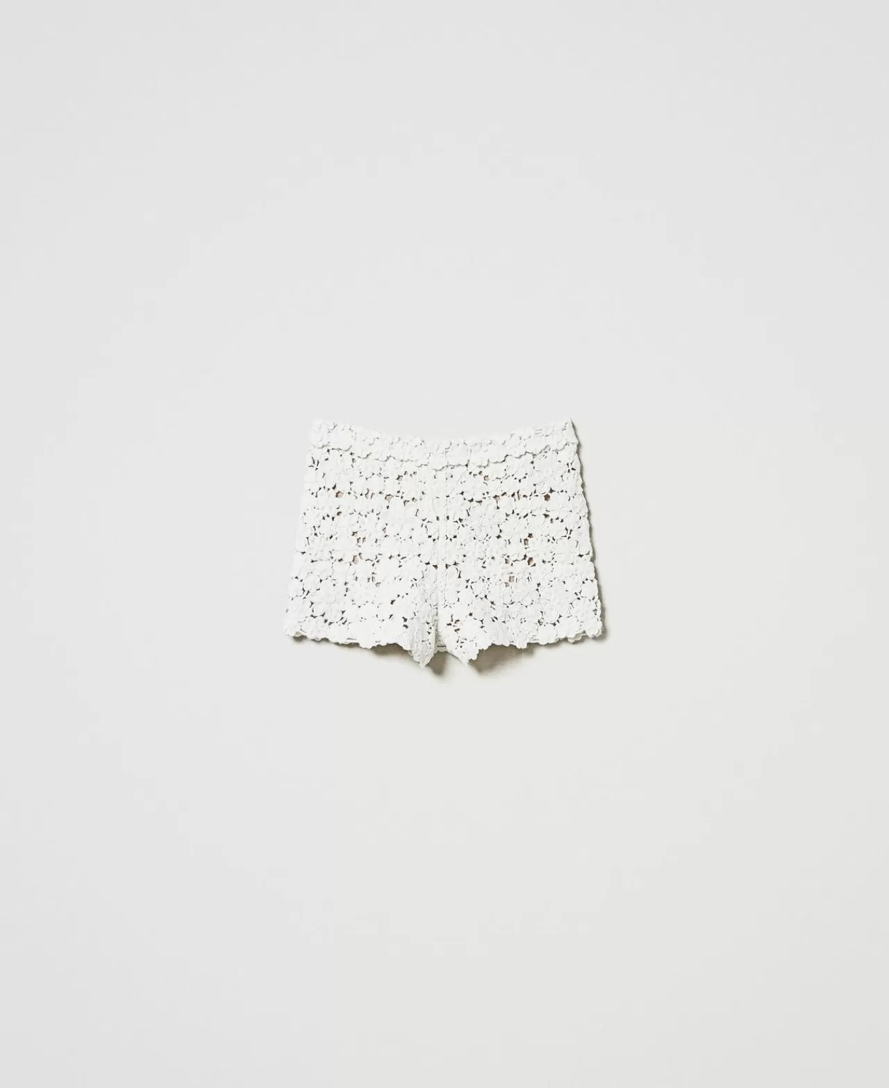 TWINSET Milano Strickshorts Aus Wollmischung Mit Stickerei