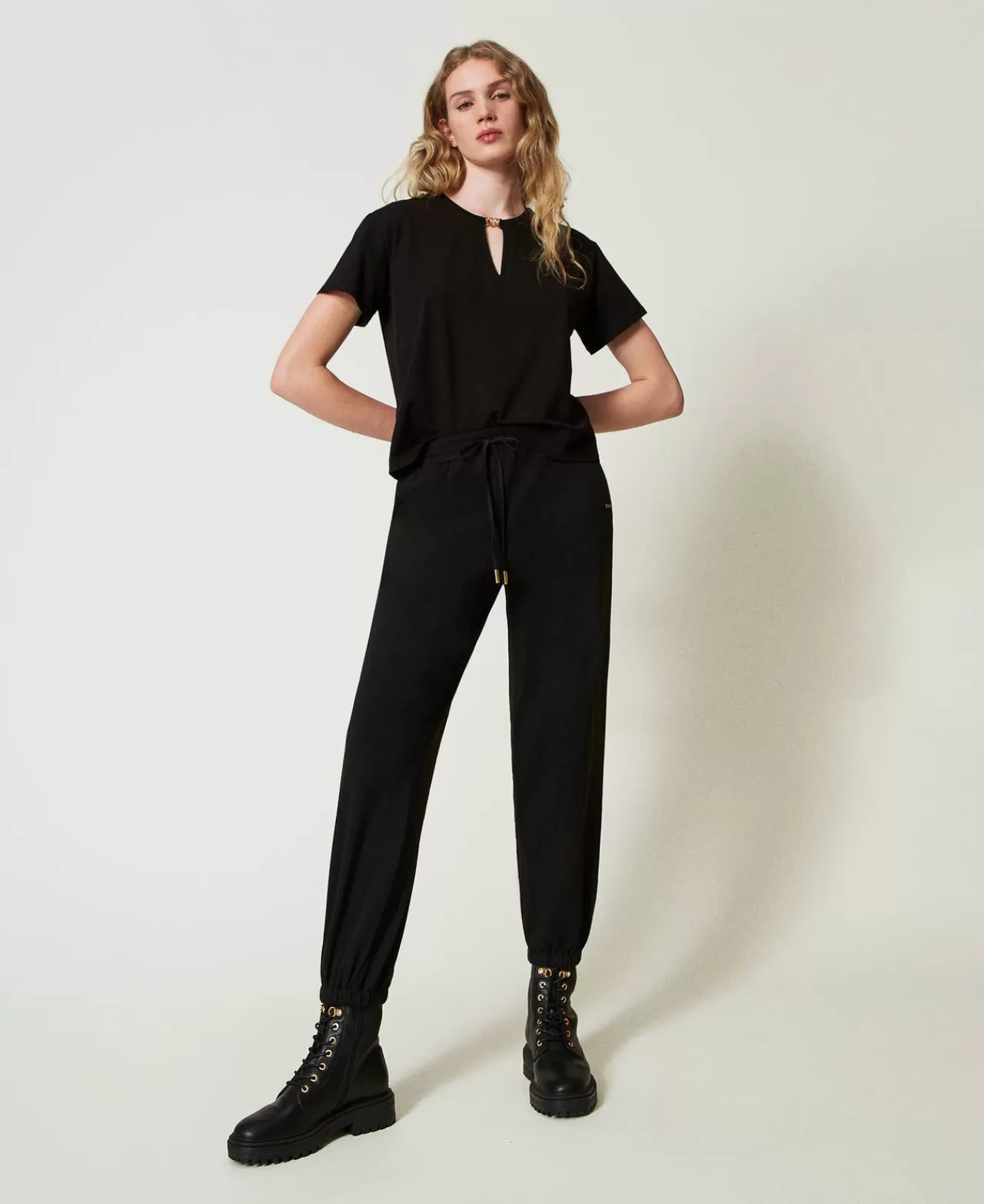 TWINSET Milano Sweatjoggers Mit Satin