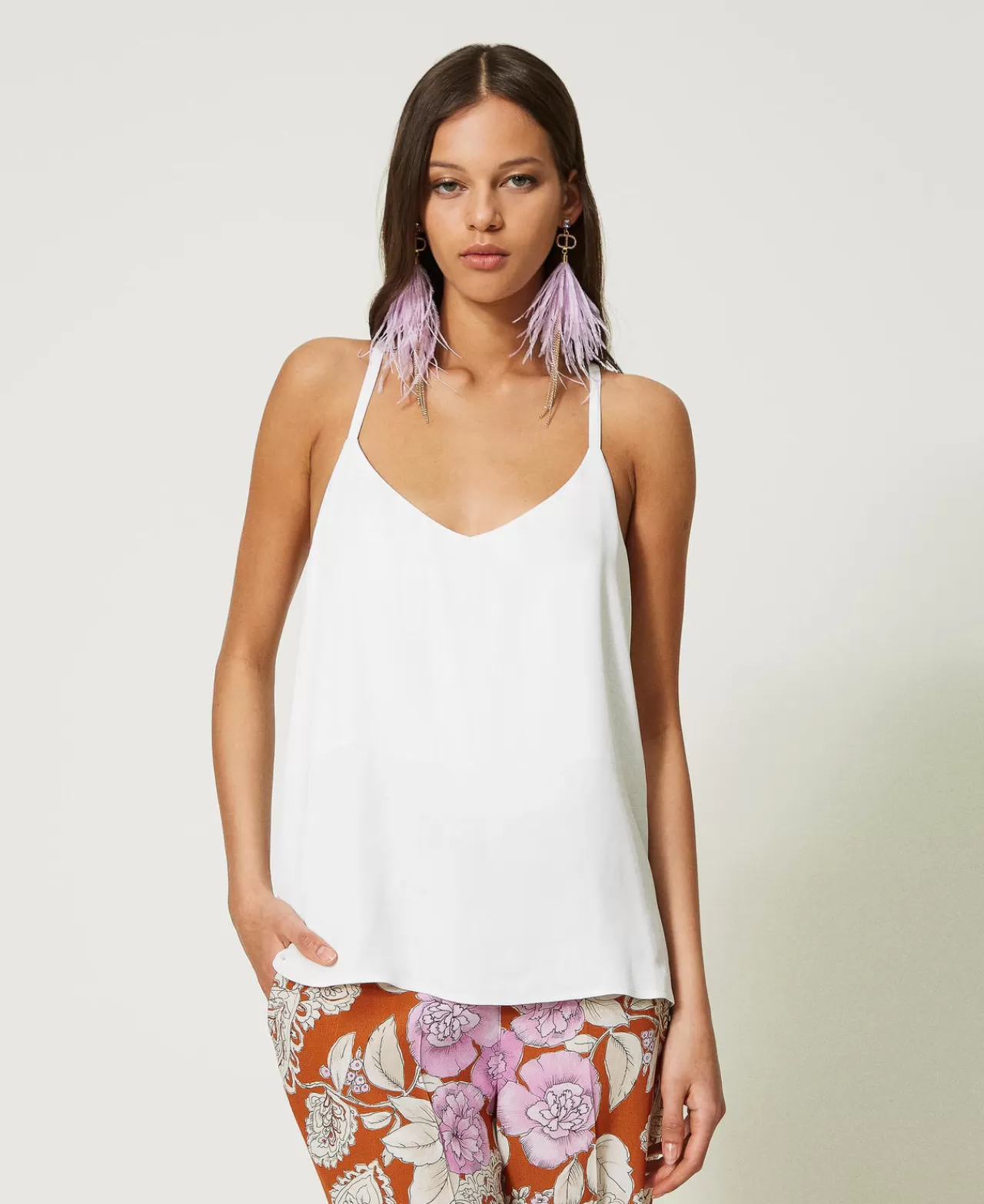 TWINSET Milano Top Aus Satin