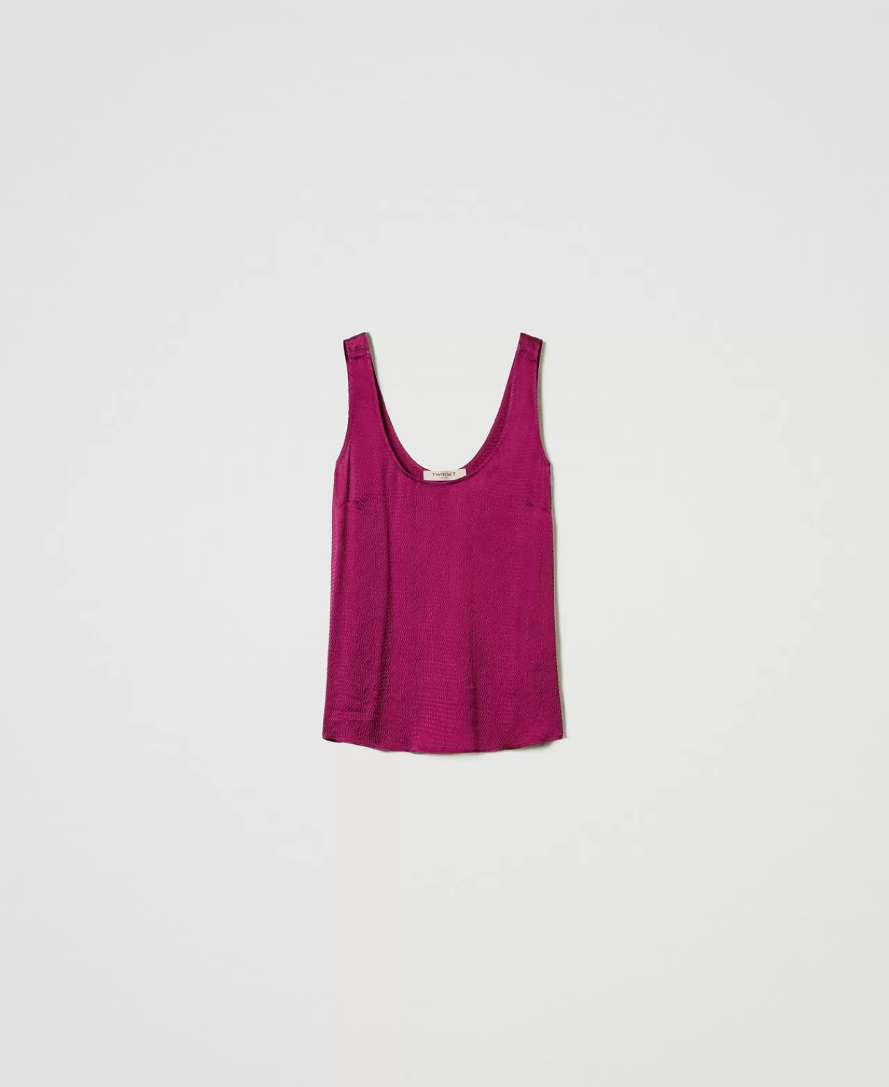 TWINSET Milano Top Aus Texturiertem Satin