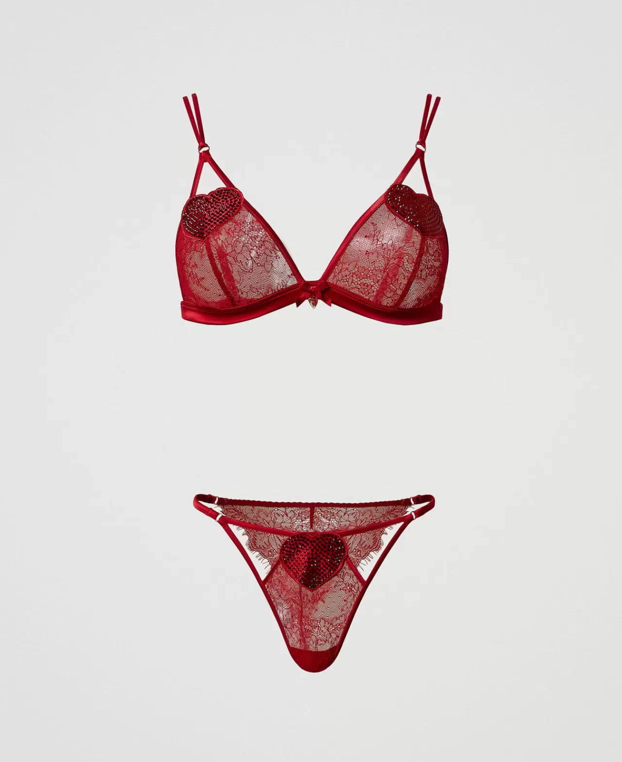 TWINSET Milano Triangel-BH Und Brazilian-Slip Aus Spitze