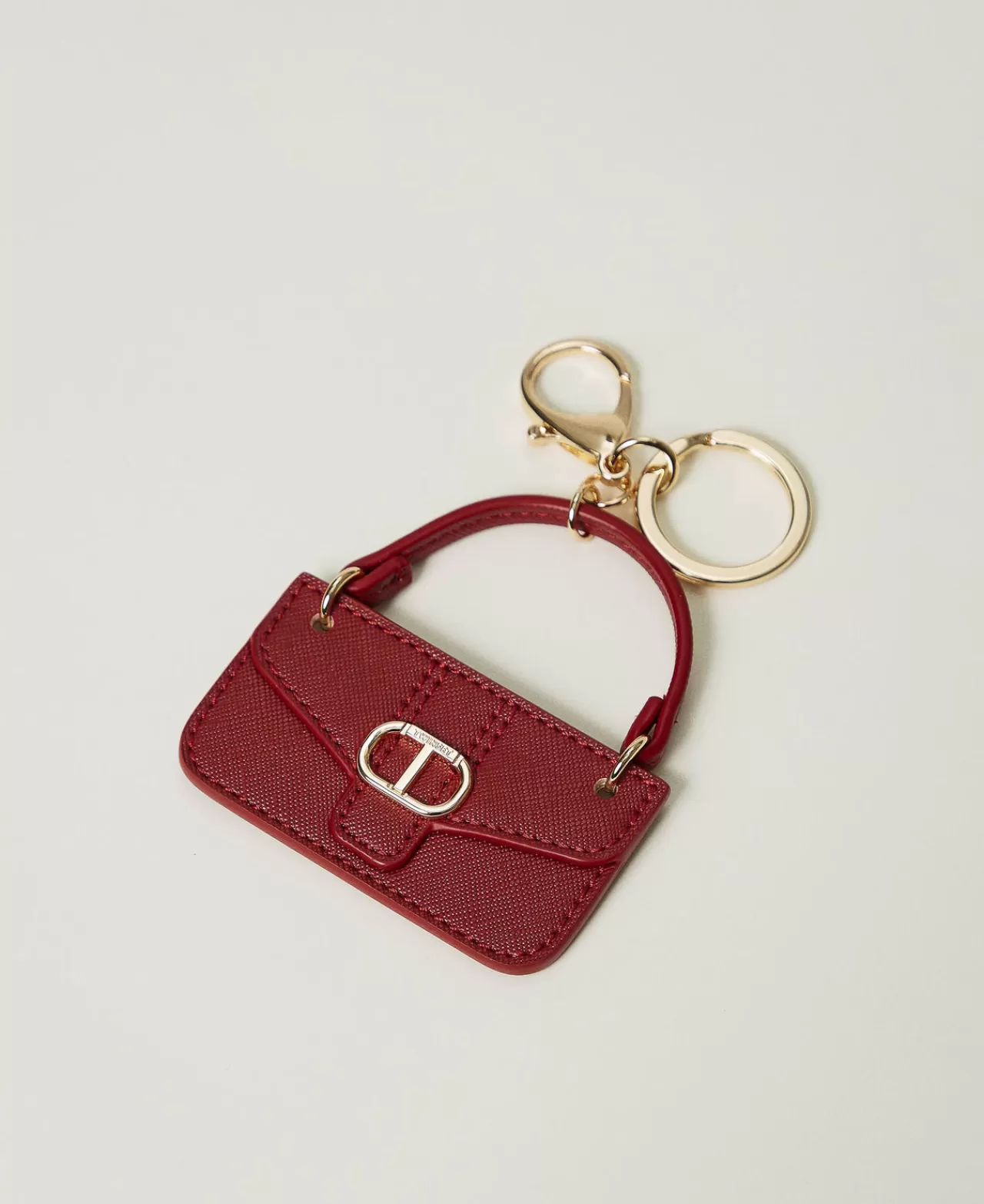 TWINSET Milano Täschchen-Schlüsselanhänger Mit Oval T