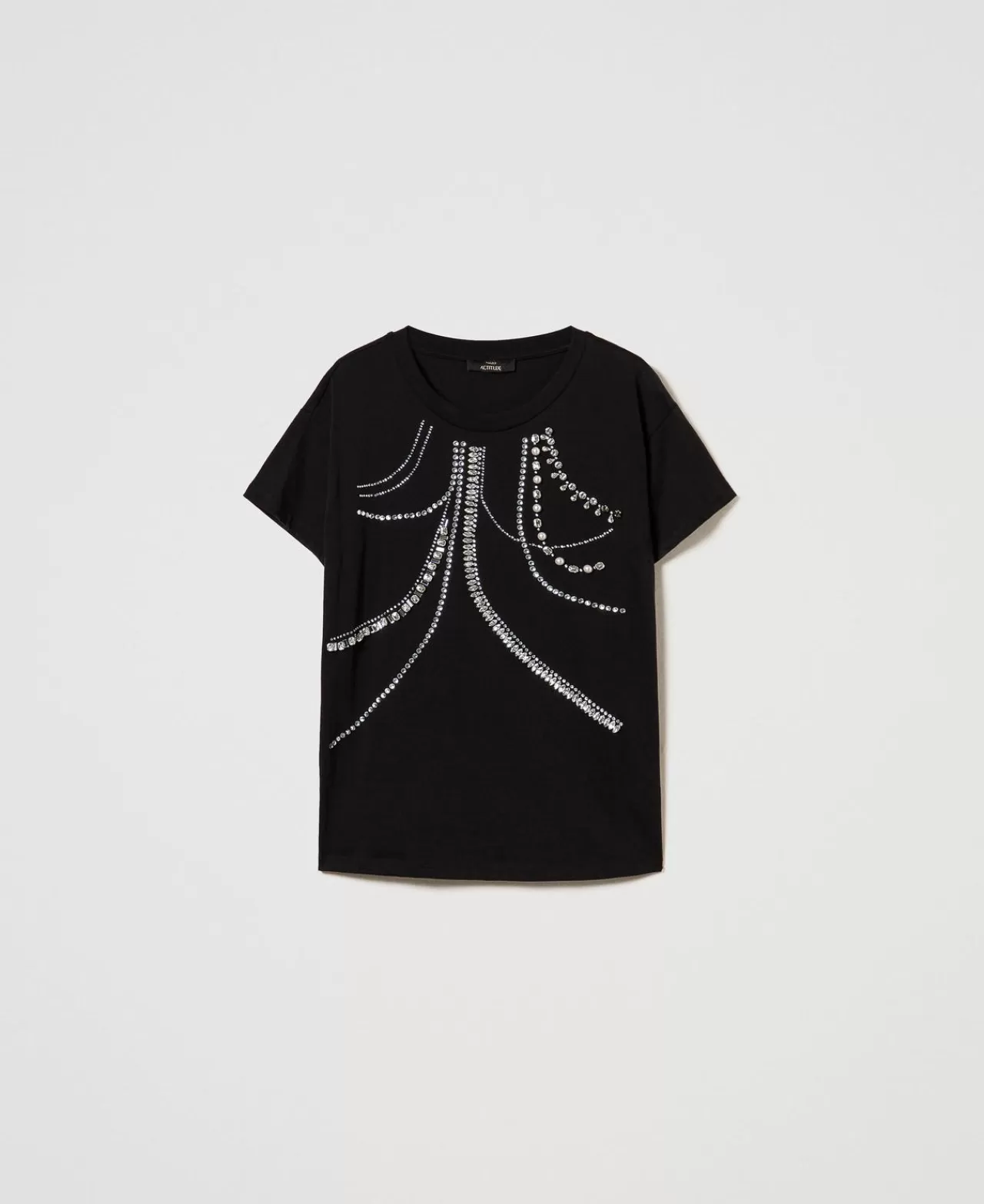 TWINSET Milano T-Shirt Mit Stickereien Und Perlen