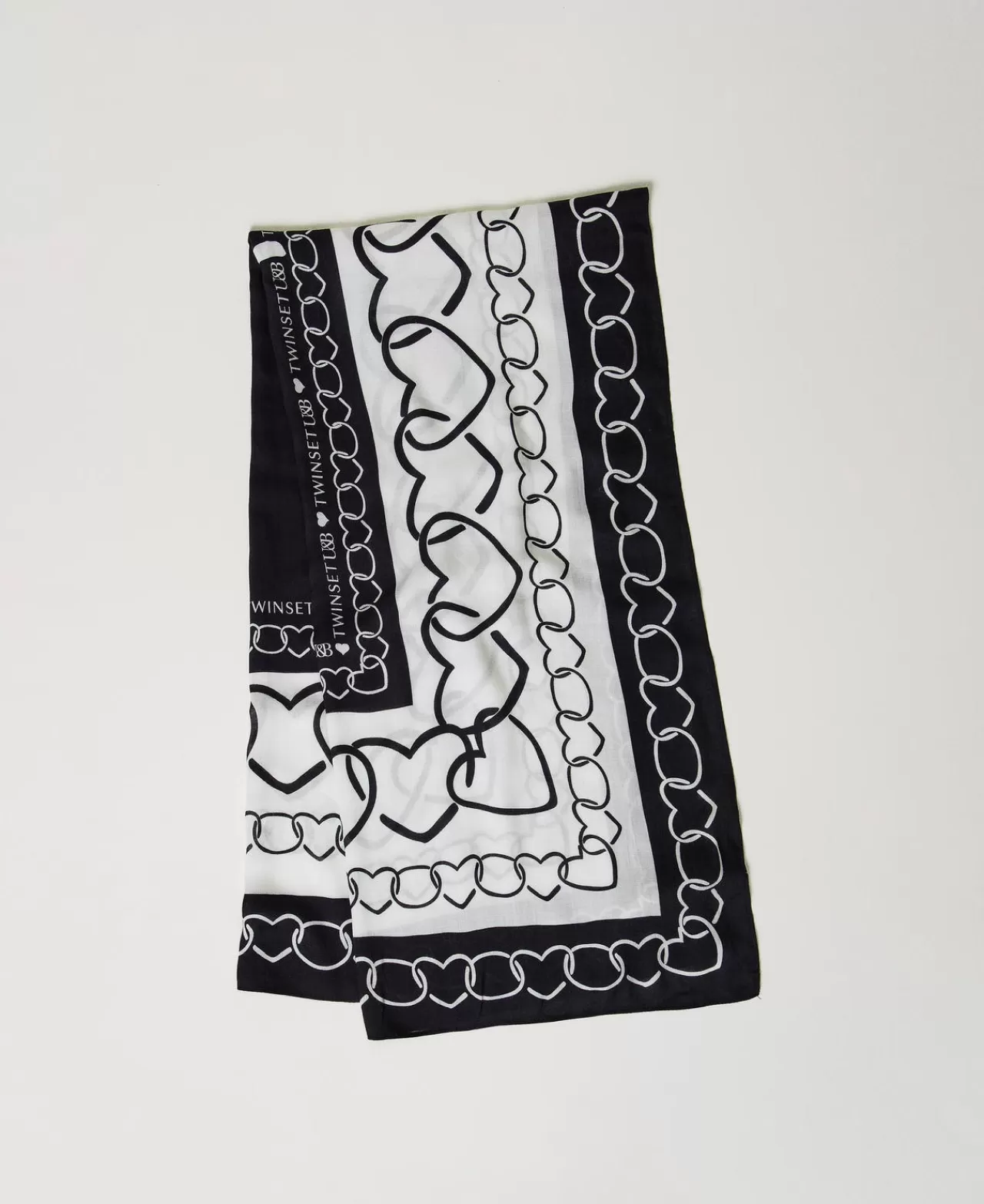 TWINSET Milano Tuch Mit Herzprint