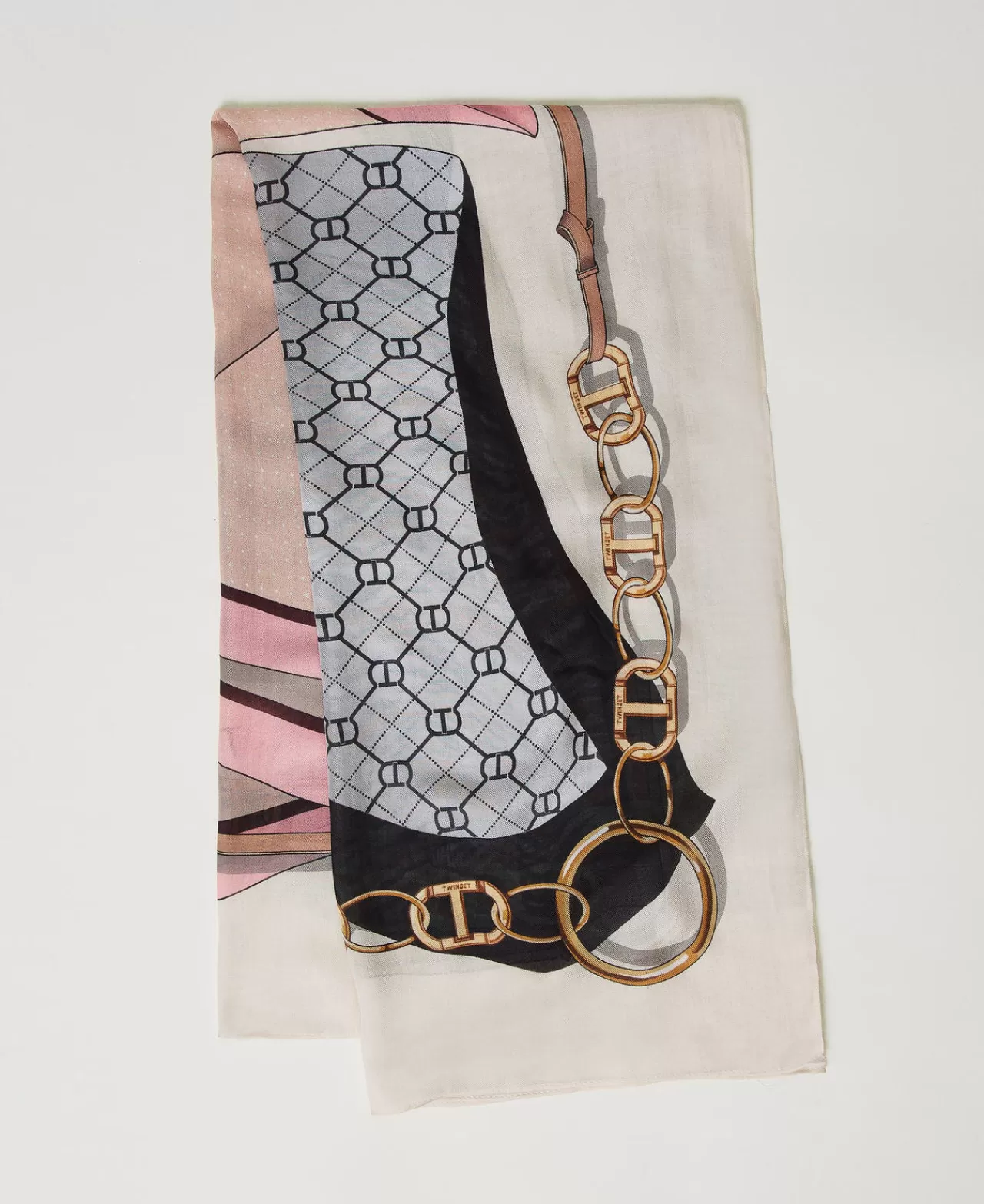 TWINSET Milano Tuch Mit Printmix