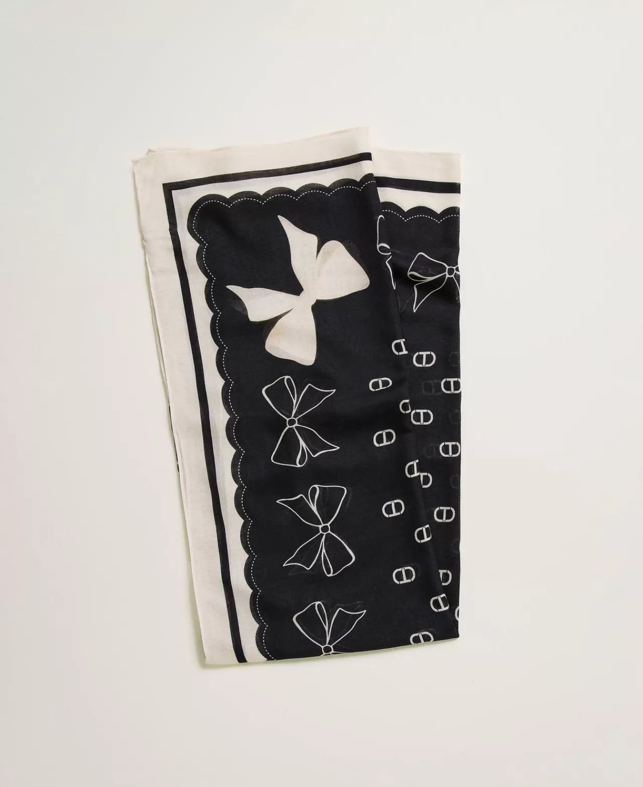 TWINSET Milano Tuch Mit Schleifenprint Und Logos