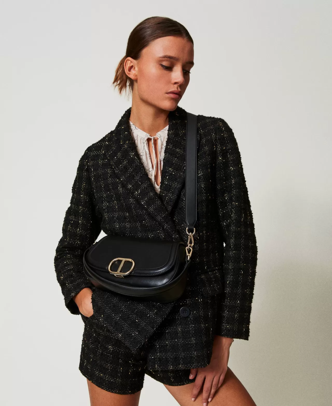 TWINSET Milano Umhängetasche „Brera“ Mit „Oval T“-Schließe