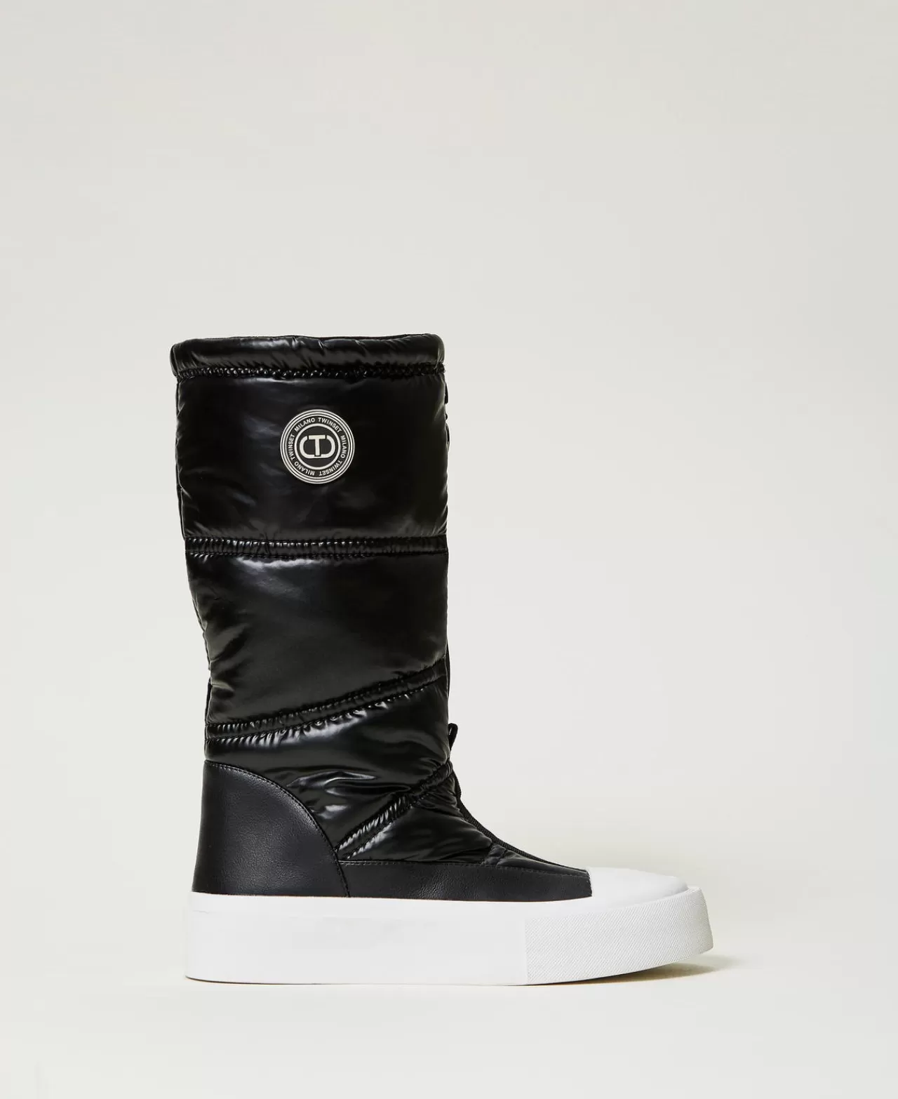 TWINSET Milano Wattierter Stiefel Mit Logo