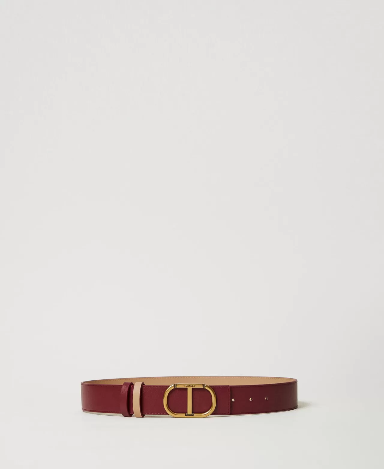 TWINSET Milano Wendegürtel Aus Leder Mit Oval T
