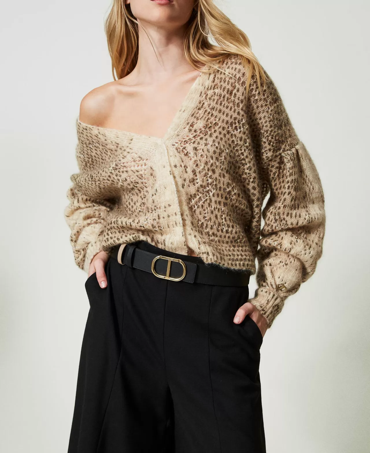 TWINSET Milano Wendegürtel Aus Leder Mit Oval T