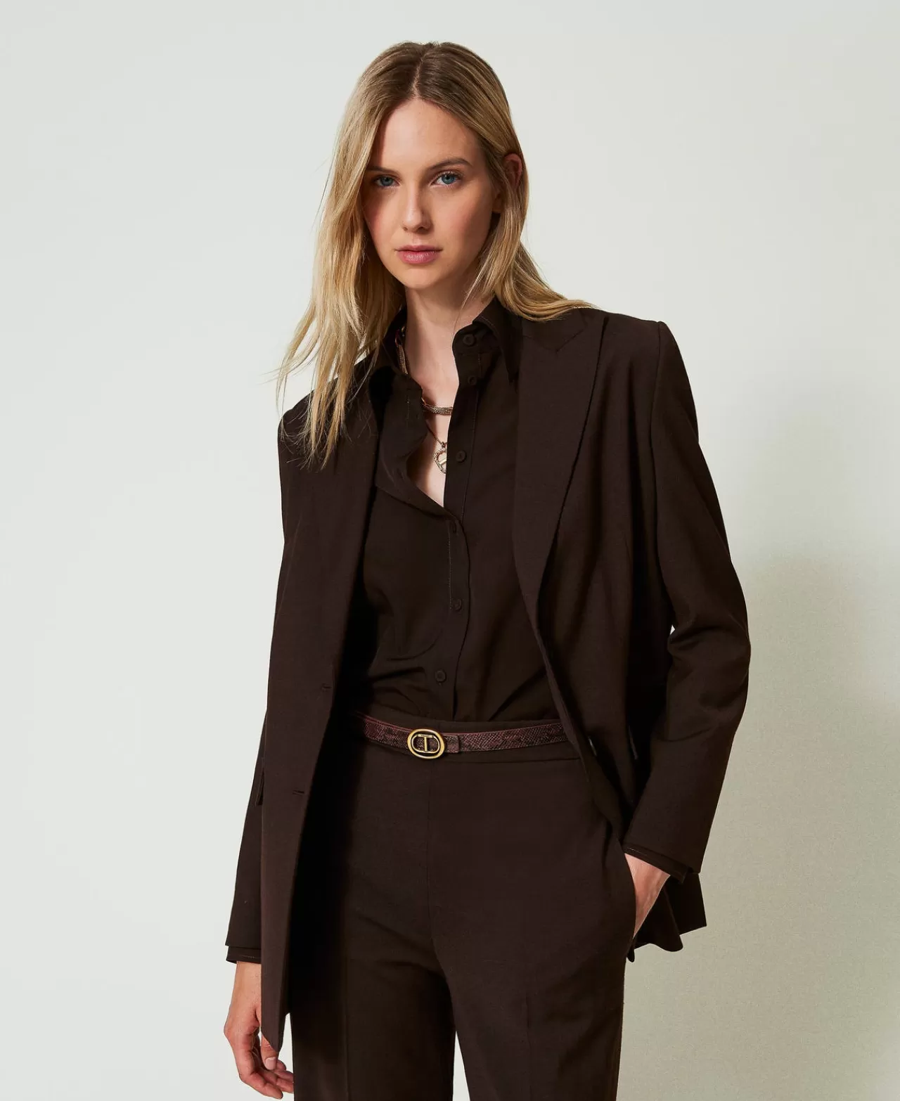 TWINSET Milano Wendegürtel Mit Schlangenprint