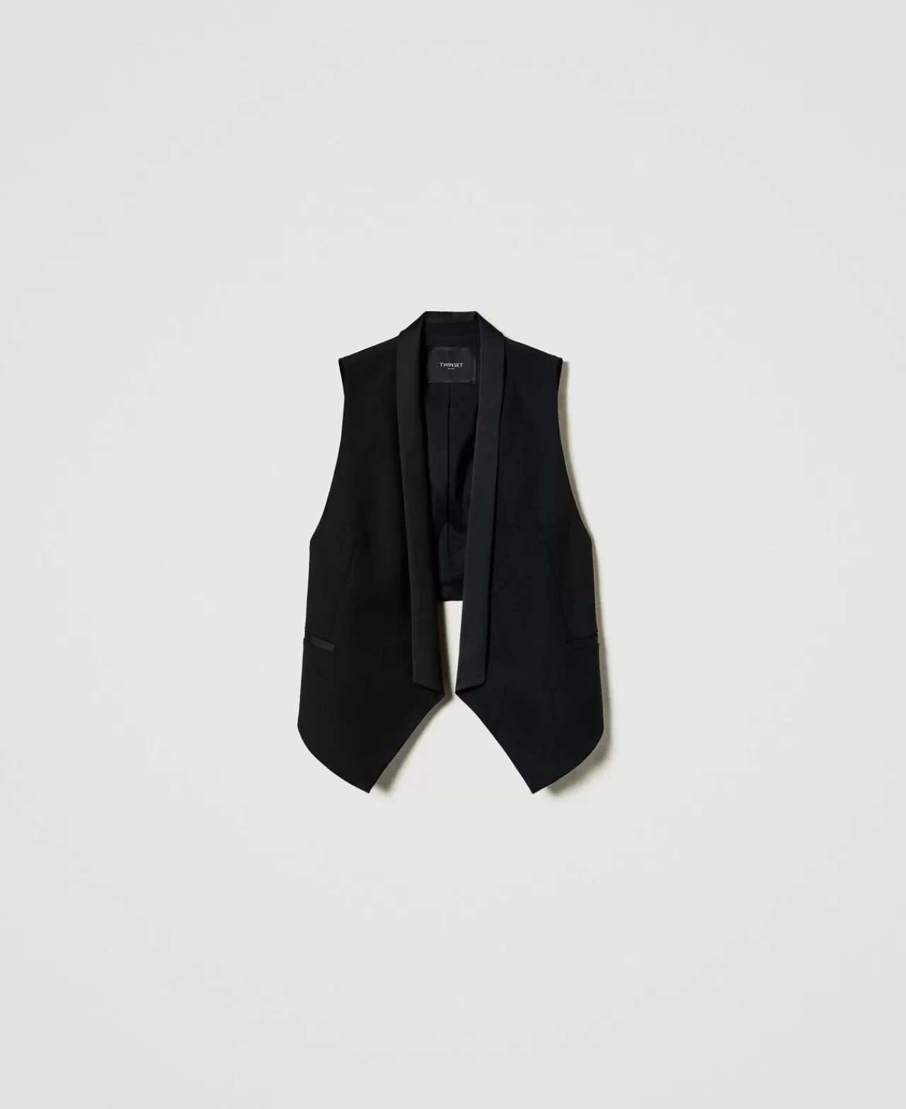 TWINSET Milano Weste Aus Serge Aus Wollmischung