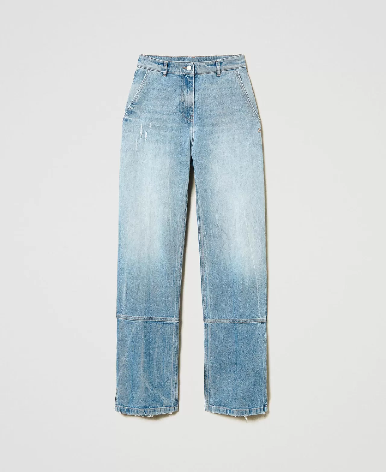 TWINSET Milano Wide-Leg-Jeans Mit Teilungsnähten