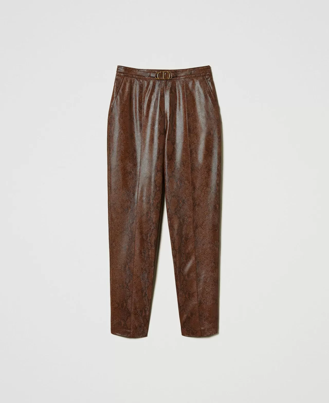 TWINSET Milano Zigarettenhose Aus Eidechsenlederimitat