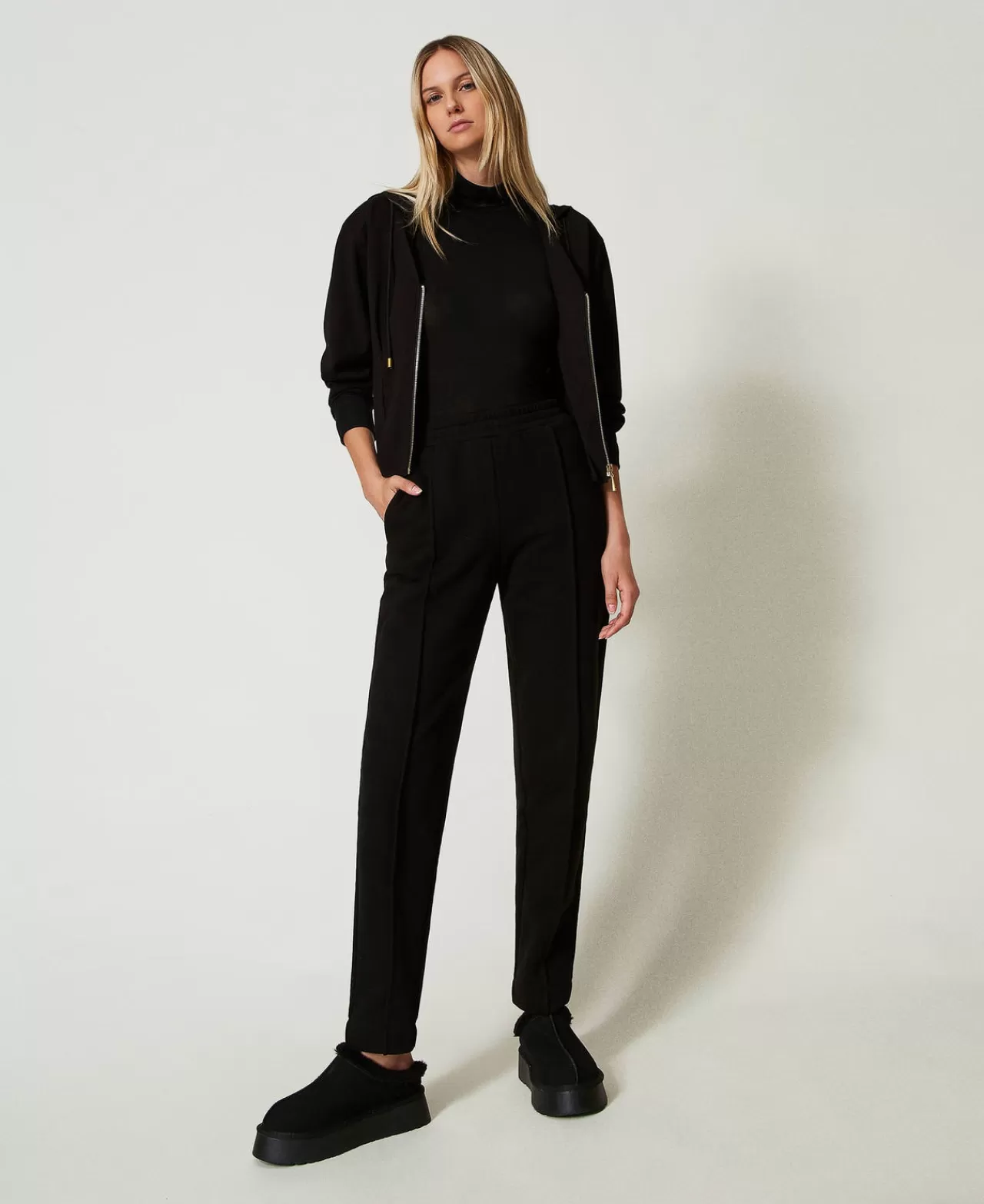 TWINSET Milano Zigarettenhose Aus Sweatstoff