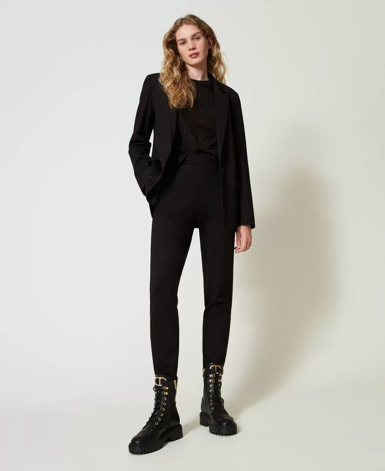 TWINSET Milano Zigarettenhose Mit Gummizug