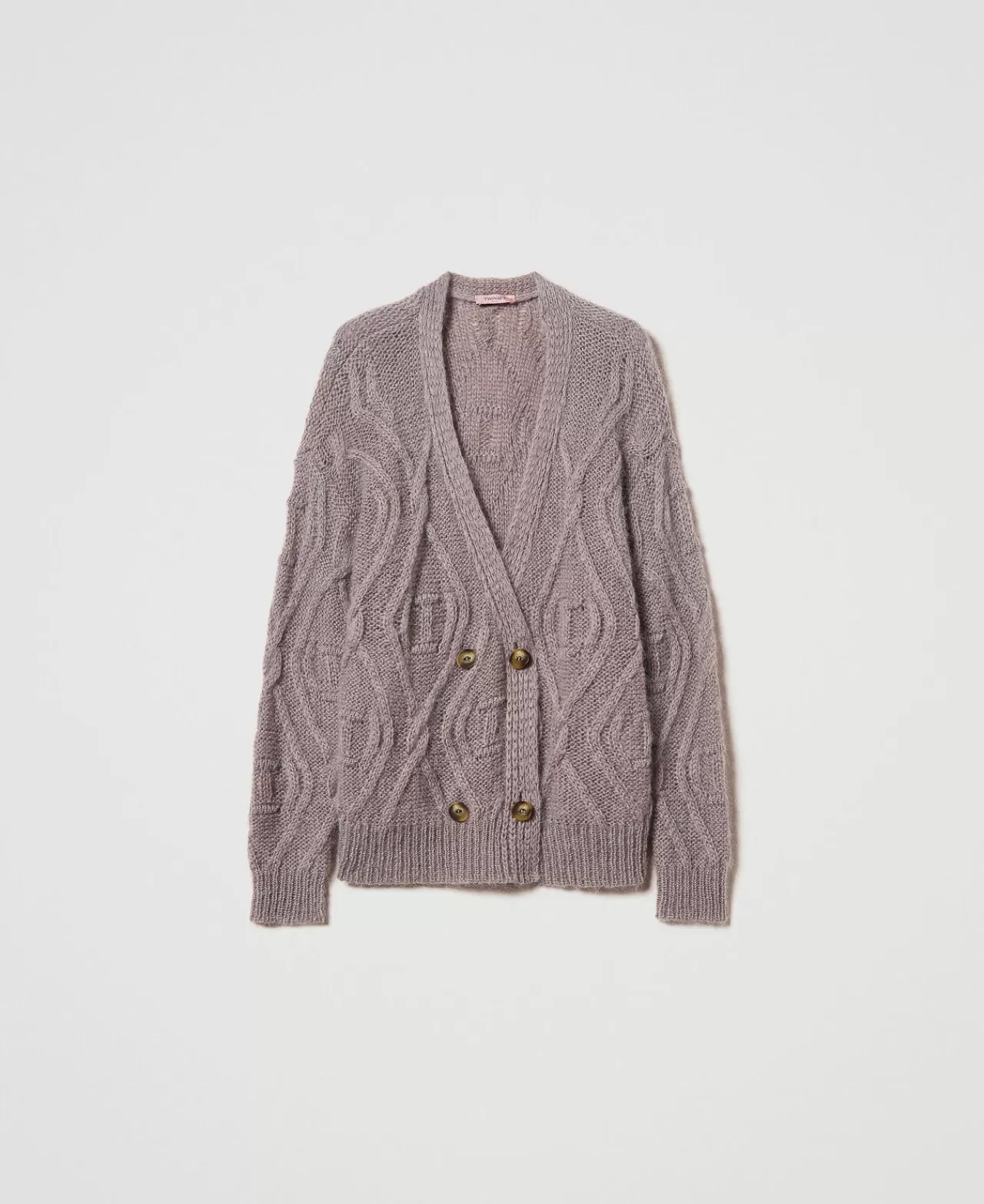 TWINSET Milano Zweireihige Cardigan Aus Mohairmischung