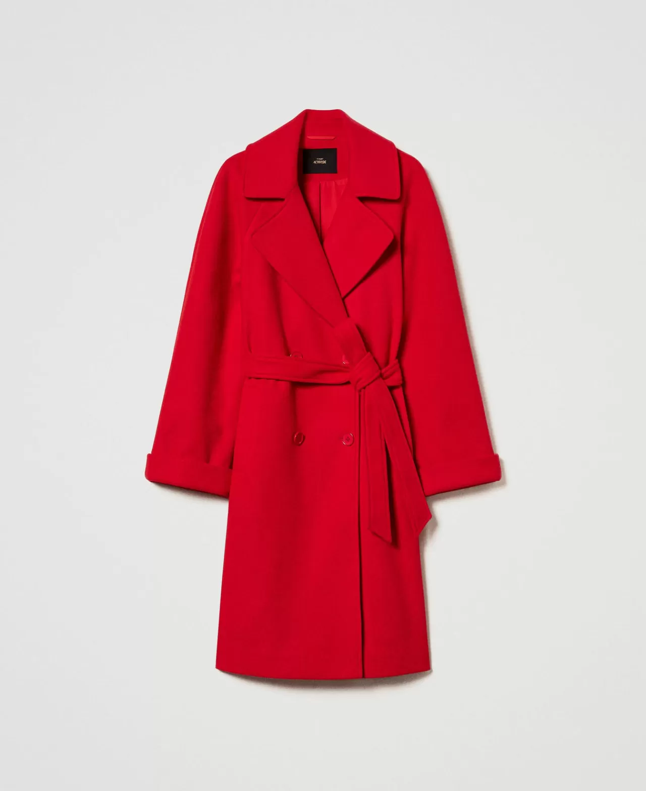TWINSET Milano Zweireihiger Mantel Aus Tuch